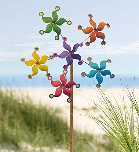 Dual-Motion Stars Metal Wind Spinner