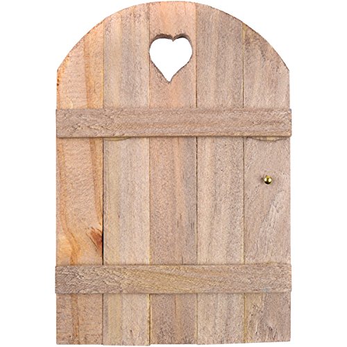 Touch of Nature Mini Fairy Garden Wooden Door, 6 by 4-Inch, Wood
