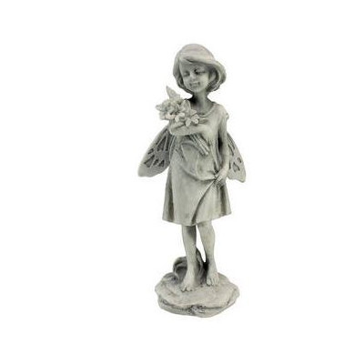 Rose Garden Fairy with Flowers Statue