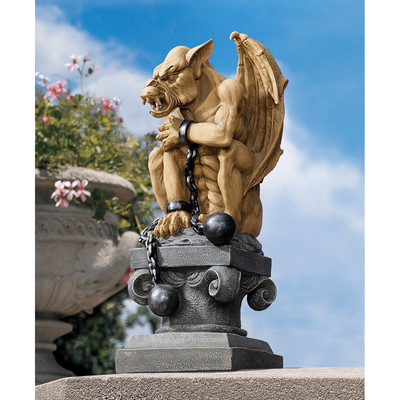 Ball-and-Chain Gothic Dungeon Gargoyle Statue