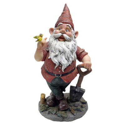 Birdy and Spader the Garden Gnome Statue