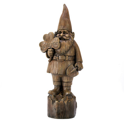 Good Luck Gnome Garden Welcome Sign