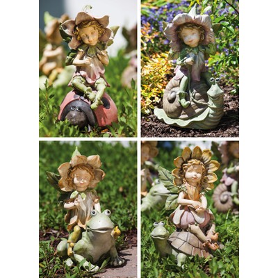 Garden Friends and Fairy Playmate Statue